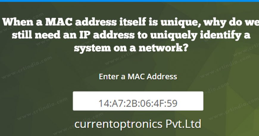 mac address ip address and its differences
