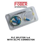 FOBER PLC SPLITTER 1 X 4 WITH SC/UPC CONNECTOR