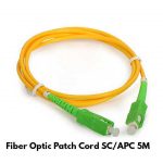 FIBER OPTIC PATCH CORD SC/APC 5 MTR