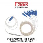 FOBER PLC SPLITTER 1 X 8 WITH CONNECTOR SC/UPC