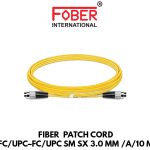 FIBER PATCH CORD FC/UPC-FC/UPC SM SX 3.0MM /A/10M