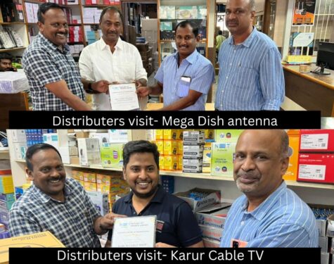 Distributers visit,Mega Dish antenna, Eroad