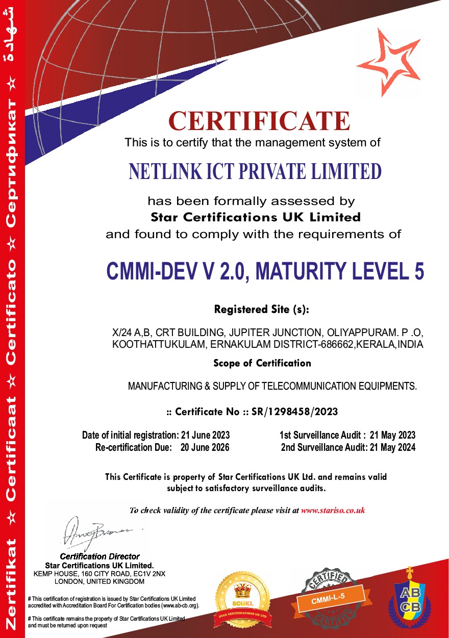 Comcert Company Honor - Netlink ICT Private Limited